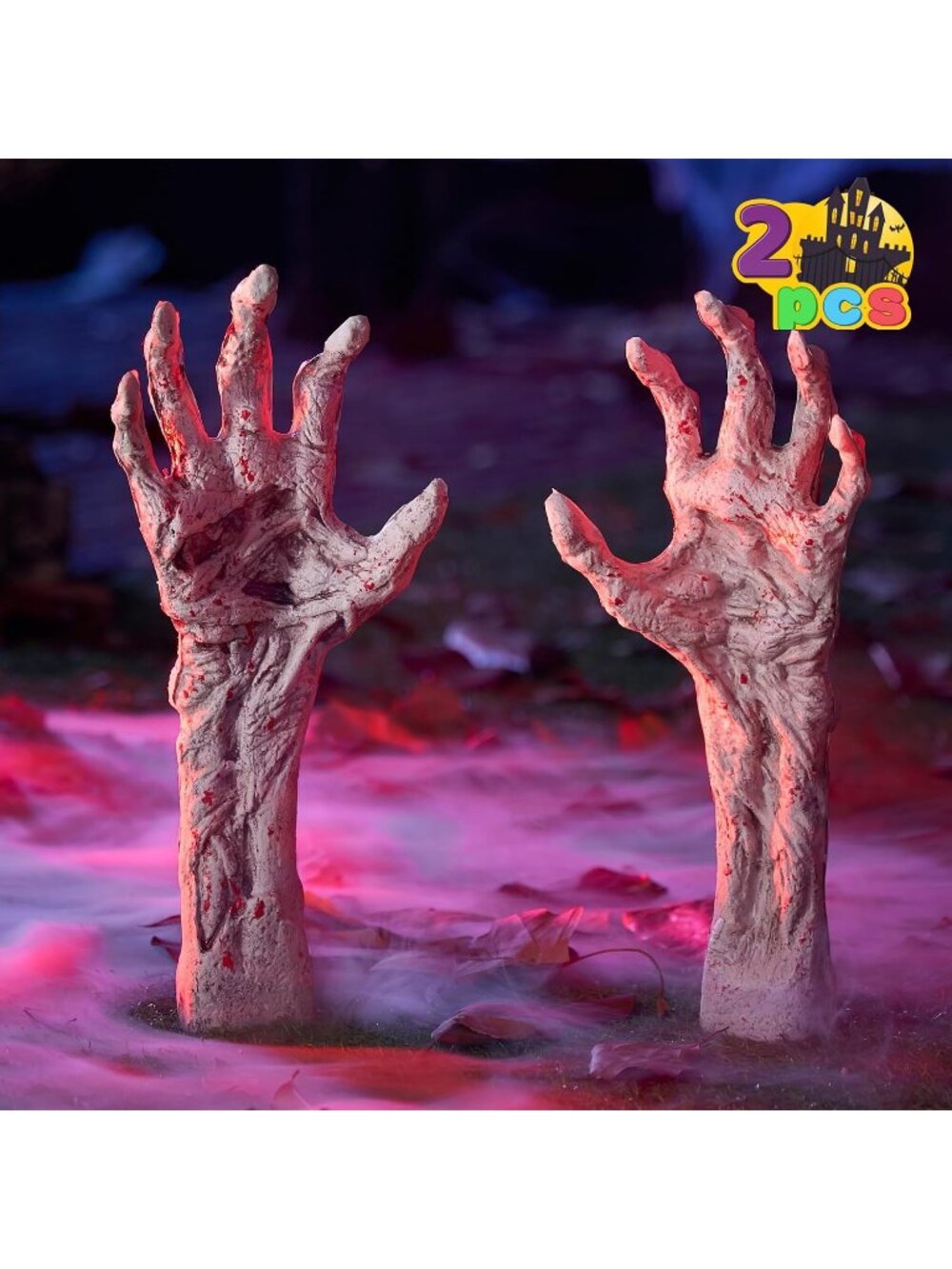 Halloween Outdoor Decor Zombie Arm Yard Stakes Ground-Breaker Withered Arms